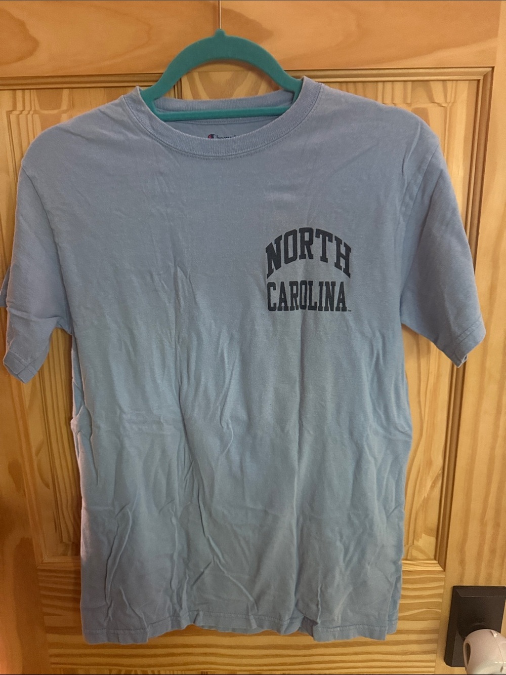 Champion Light Blue North Carolina Tar Heels Short Sleeve Tee